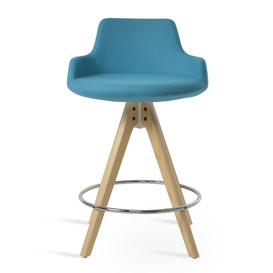 Dervish  Pyramid Swivel Counter Stool.