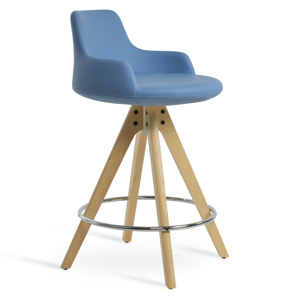 Dervish  Pyramid Swivel Counter Stool.