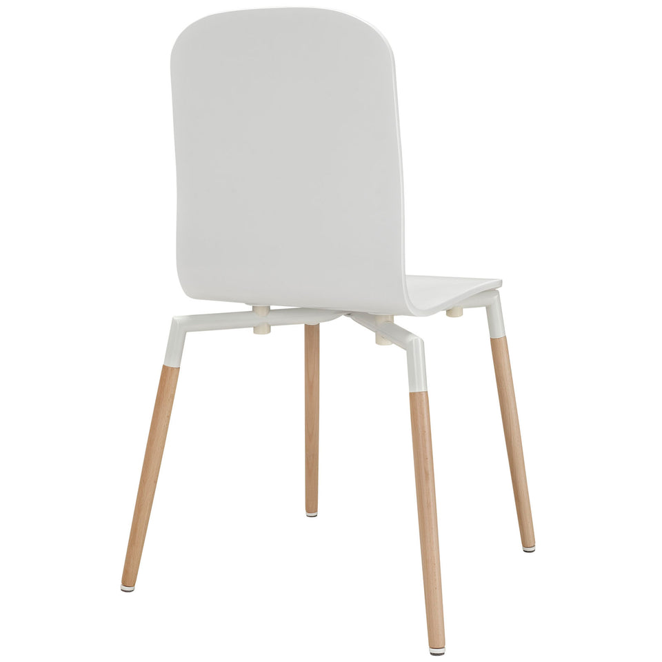 Stack Dining Wood Side Chair.