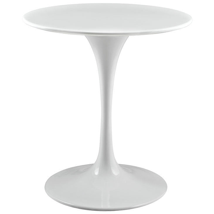 LIPPA ROUND WOOD TOP DINING TABLE IN WHITE SIZE 28, 36, 40, 47, 54, and 60".