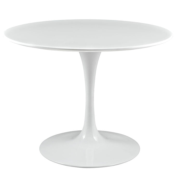 LIPPA ROUND WOOD TOP DINING TABLE IN WHITE SIZE 28, 36, 40, 47, 54, and 60".