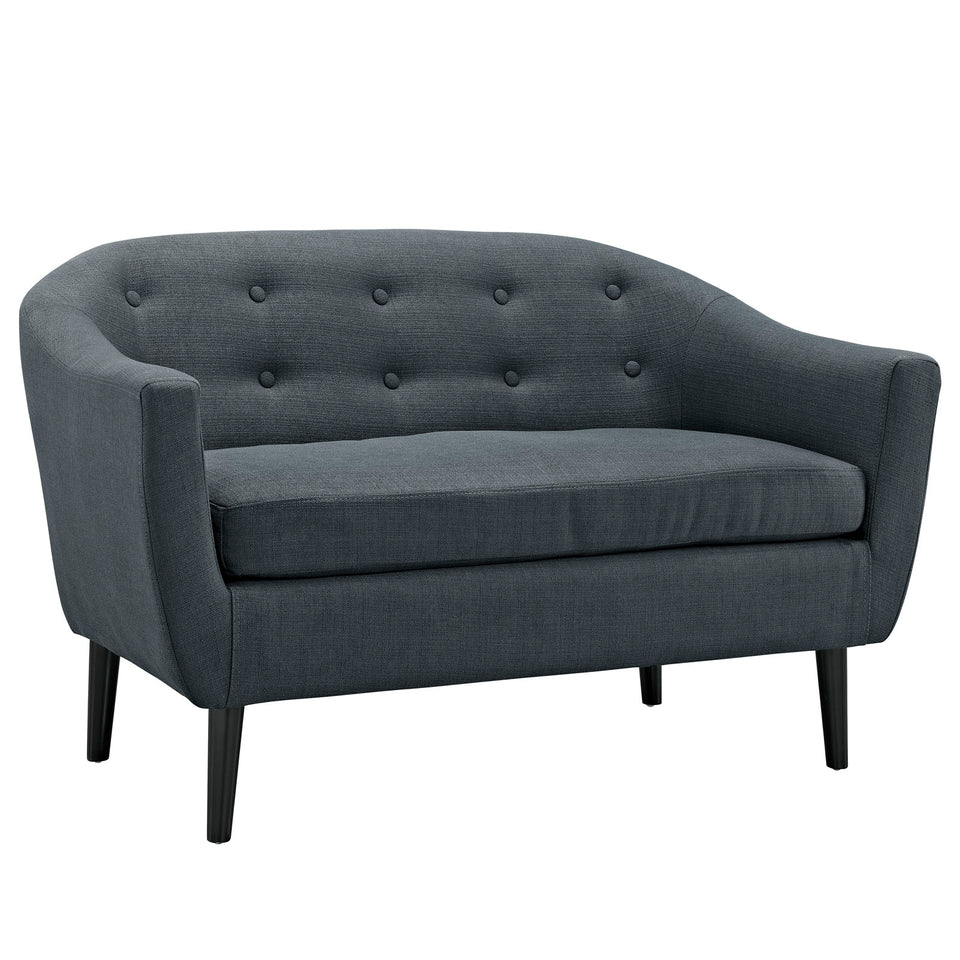 Wit Upholstered Fabric Loveseat.