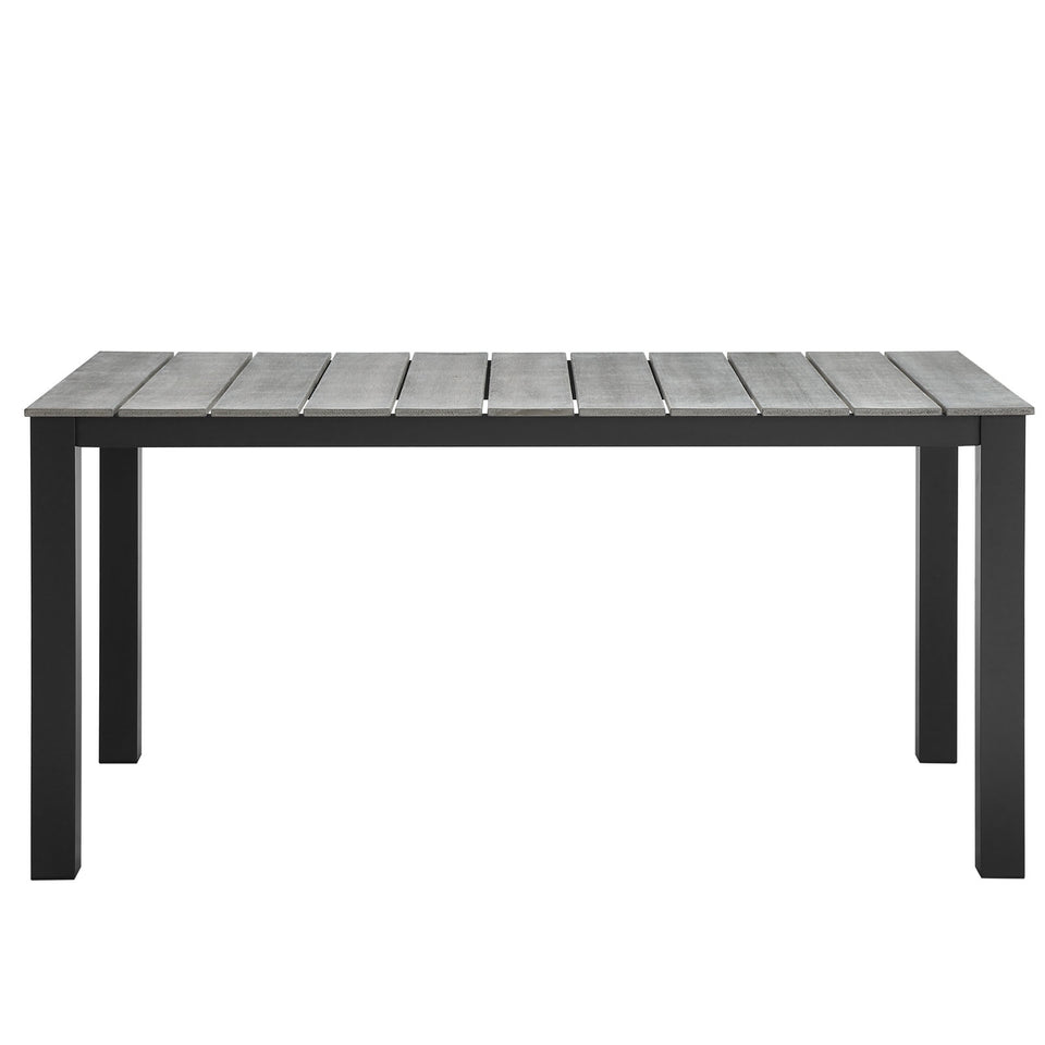 Maine 63" Outdoor Patio Dining Table.