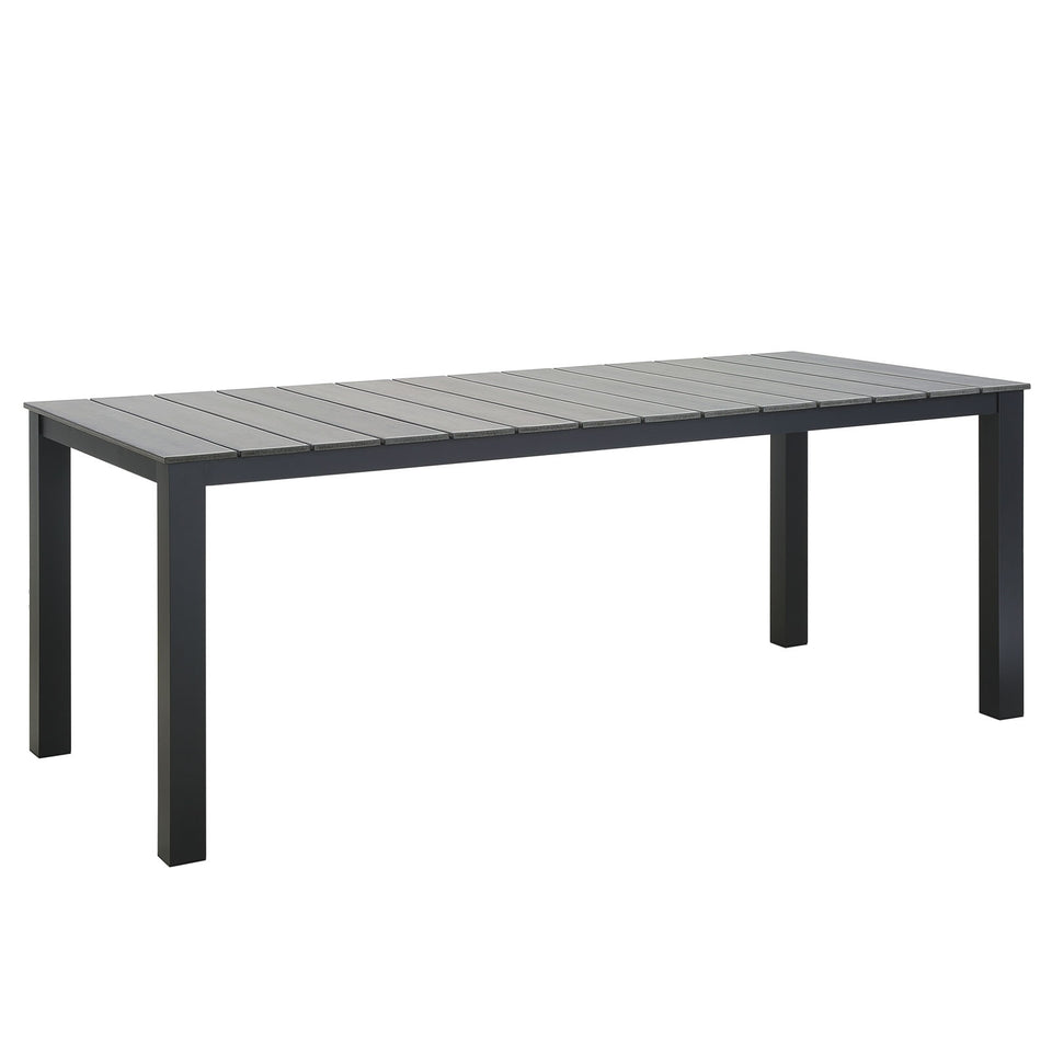Maine 80" Outdoor Patio Dining Table.