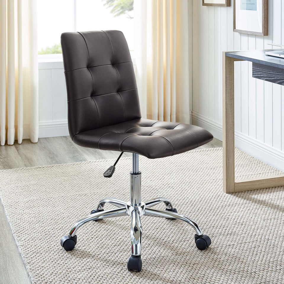 Prim Armless Mid Back Office Chair.