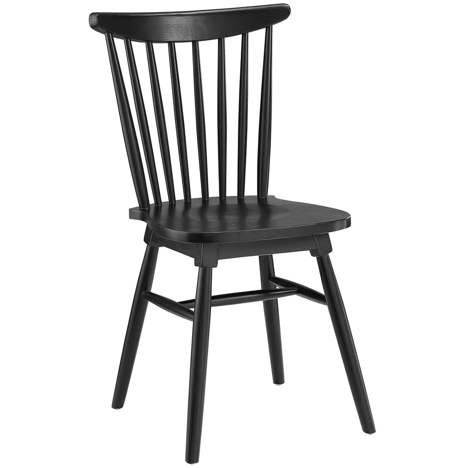 Amble Dining Side Chair in Black.