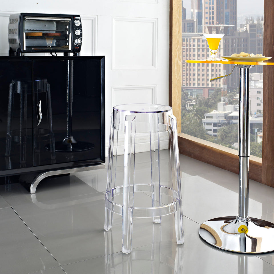 Casper Counter Stool in Clear.