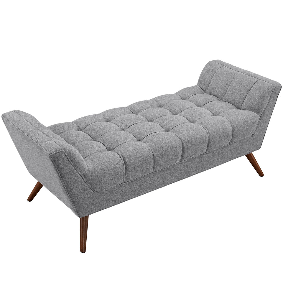 Response Medium Upholstered Fabric Bench.