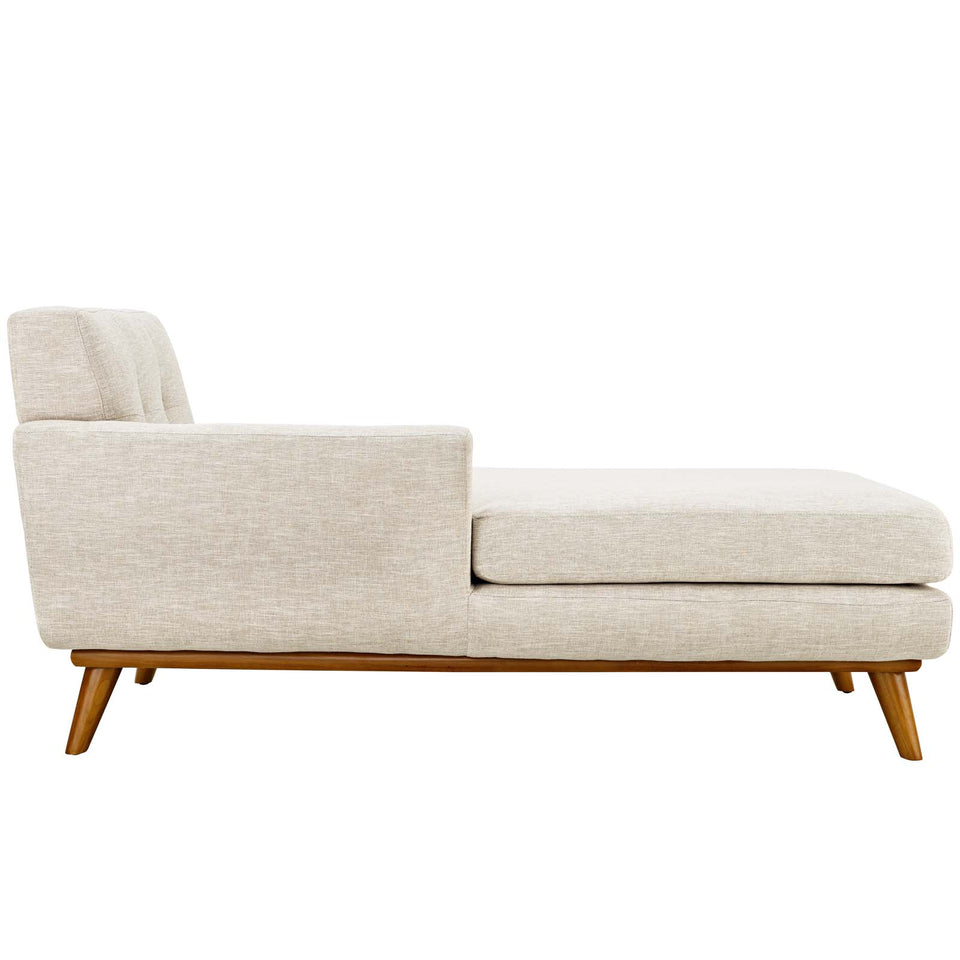 Engage Left-Facing Upholstered Fabric Chaise.