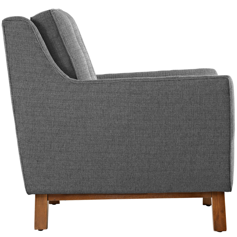 Beguile Upholstered Fabric Loveseat.