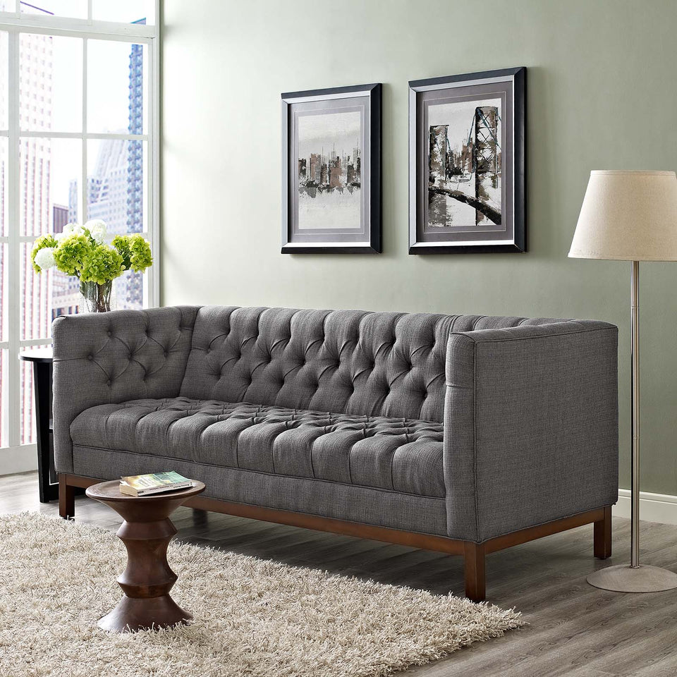 Panache Upholstered Fabric Sofa.