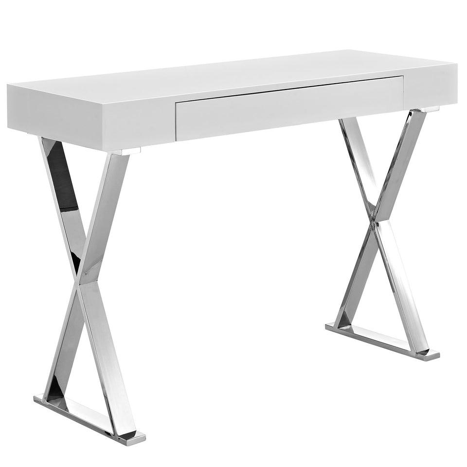 Sector Console Table in White.