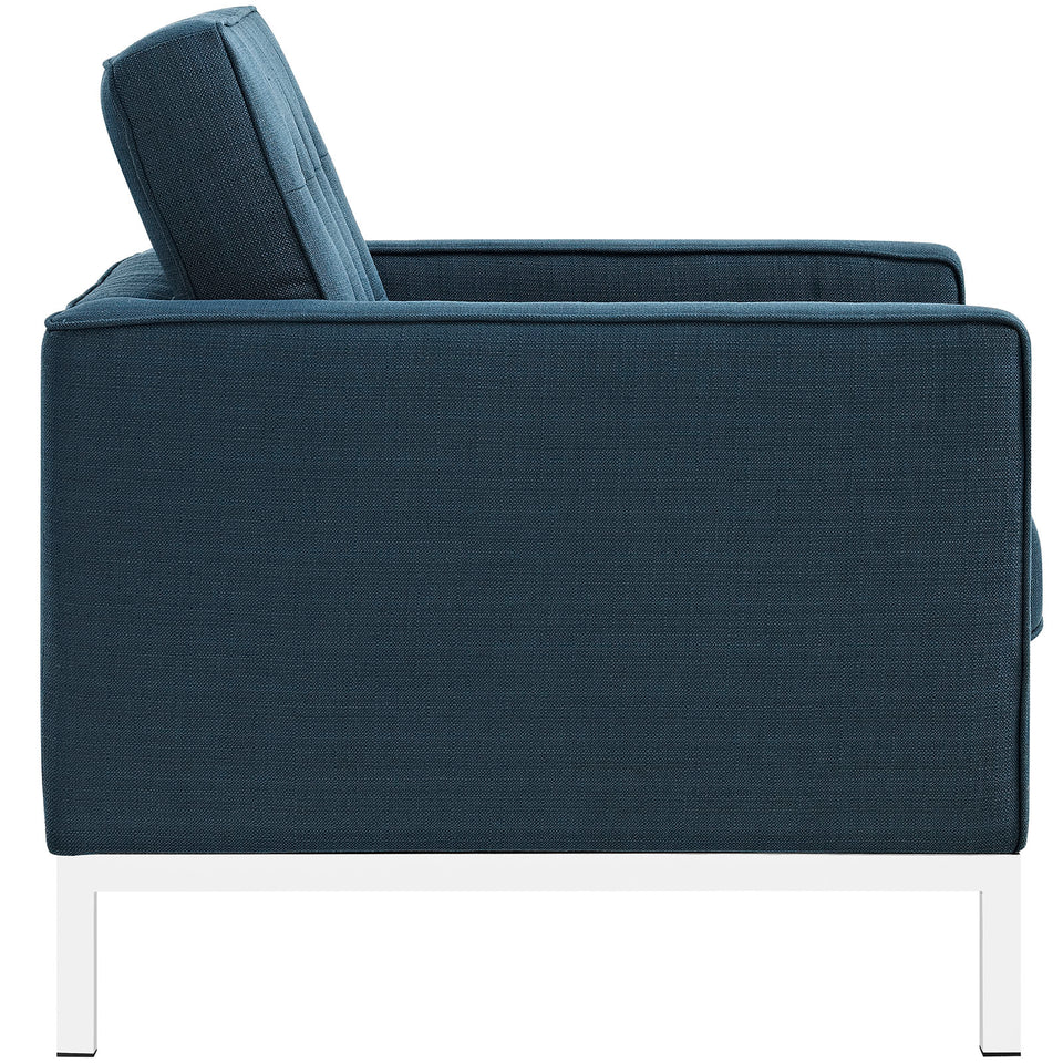 Loft Upholstered Fabric Armchair.