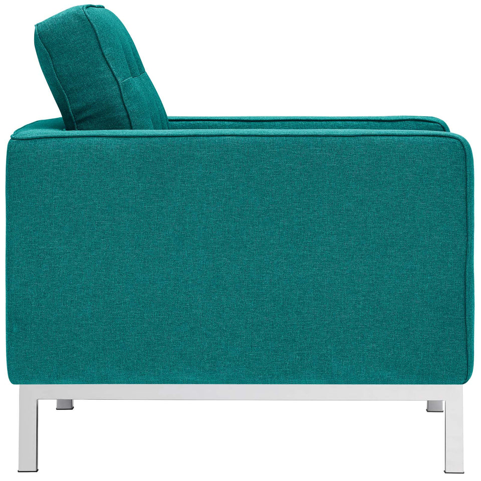 Loft Upholstered Fabric Armchair.
