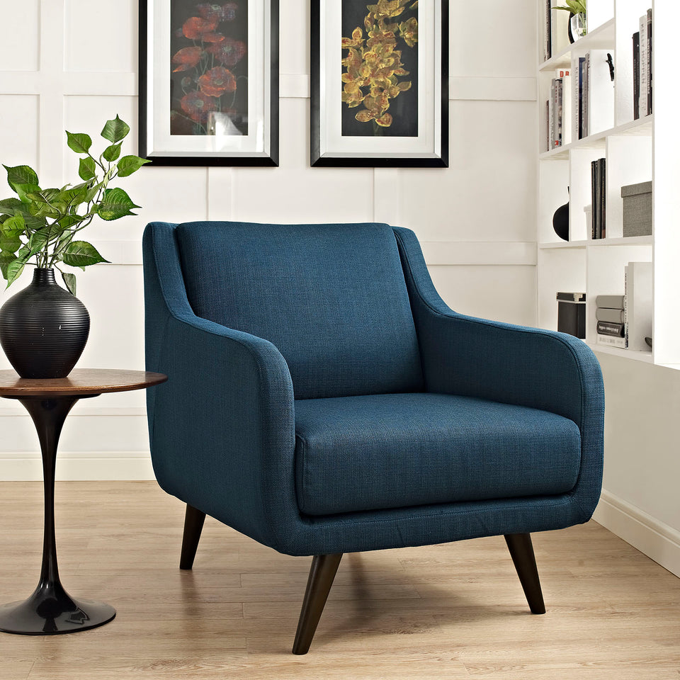 Verve Upholstered Fabric Armchair.