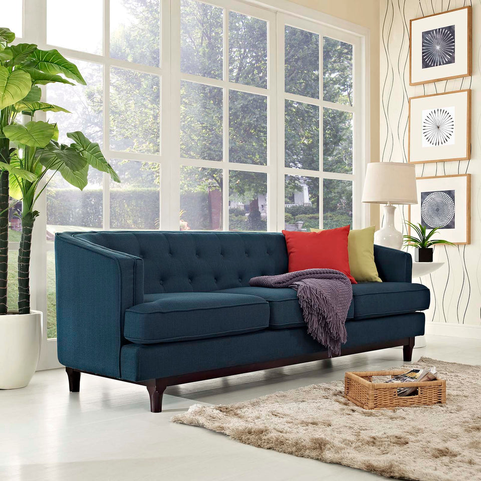 Coast Upholstered Fabric Sofa.