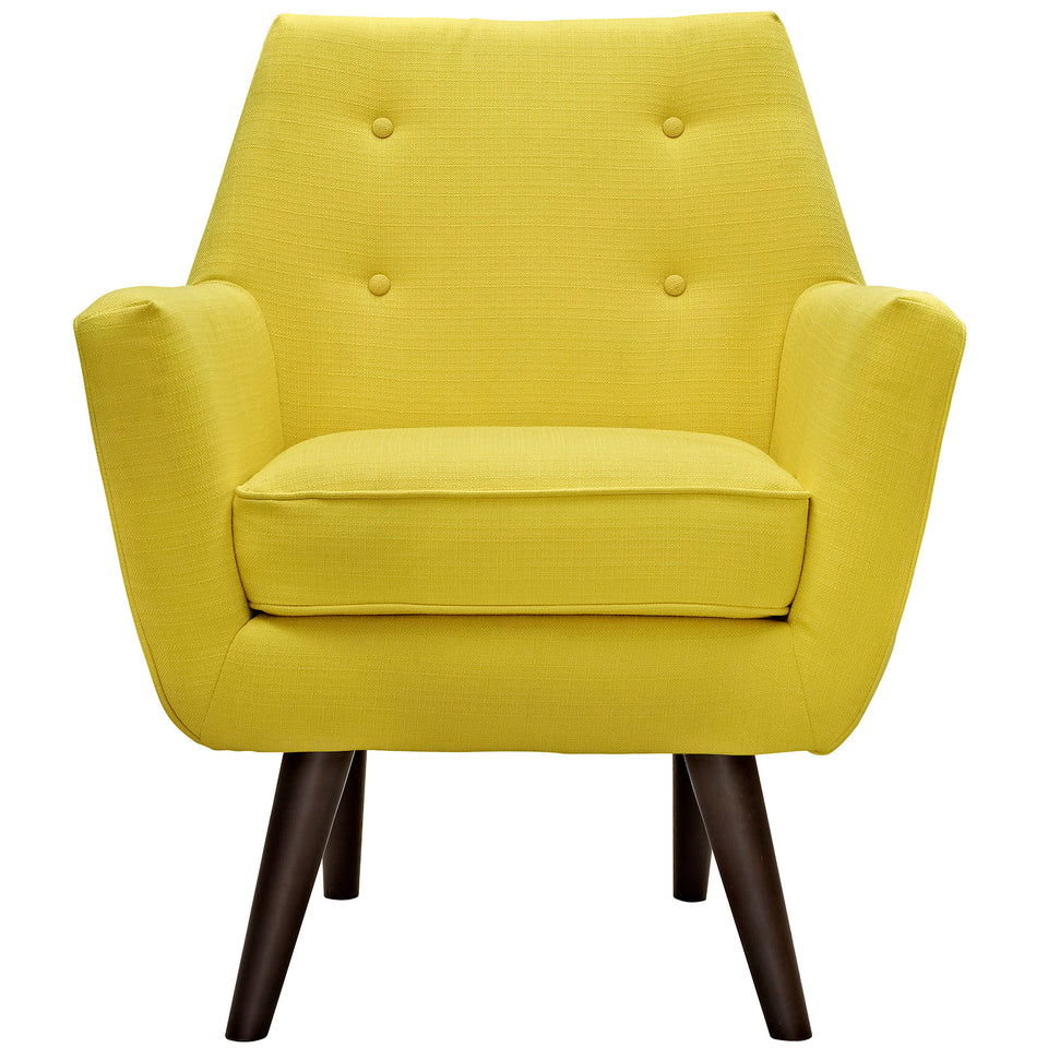 Posit Upholstered Fabric Armchair.