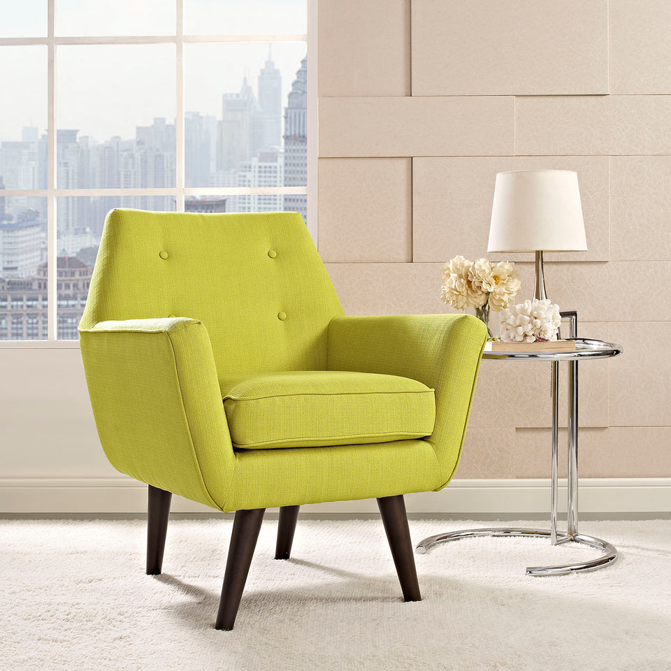 Posit Upholstered Fabric Armchair.