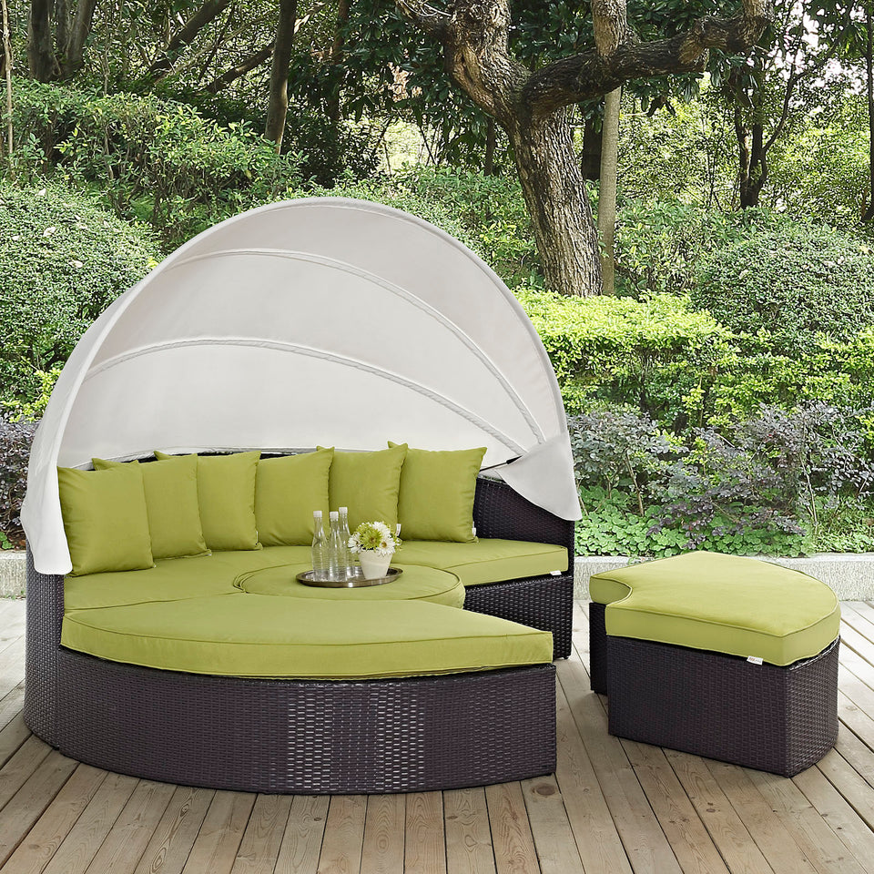 Convene Canopy Outdoor Patio Daybed.