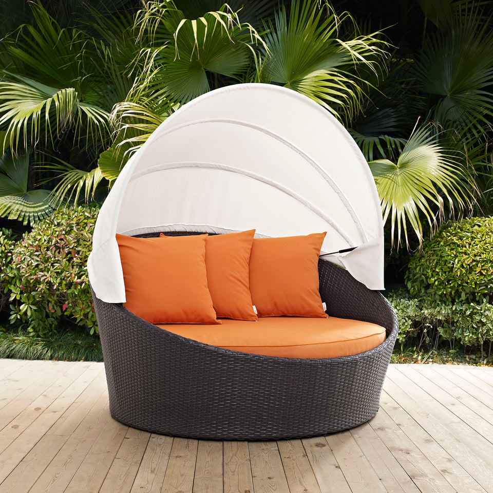 Convene Canopy Outdoor Patio Daybed.