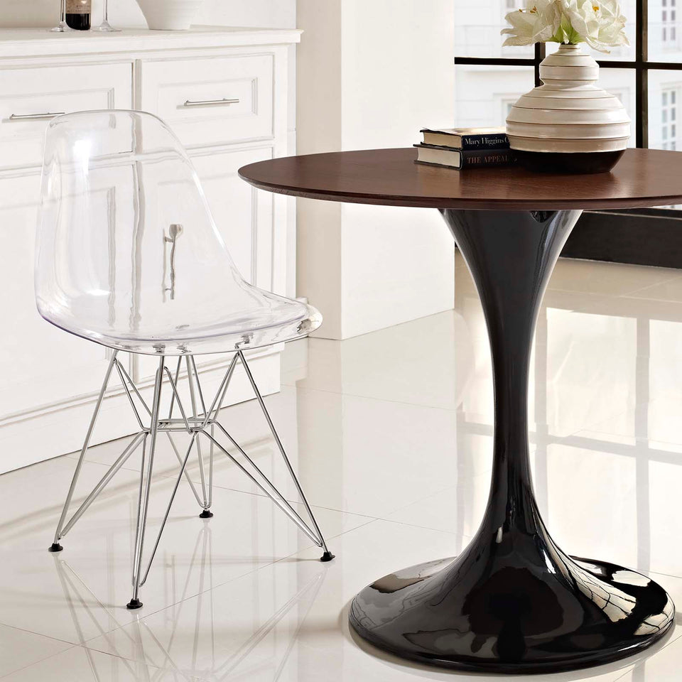 Paris Dining Side Chair in Clear.