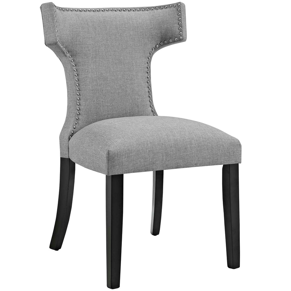 Curve Fabric Dining Chair.