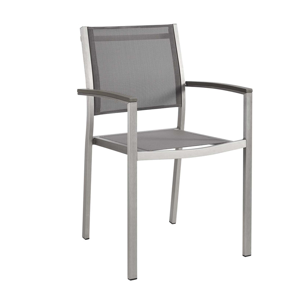 Shore Outdoor Patio Aluminum Dining Chair.
