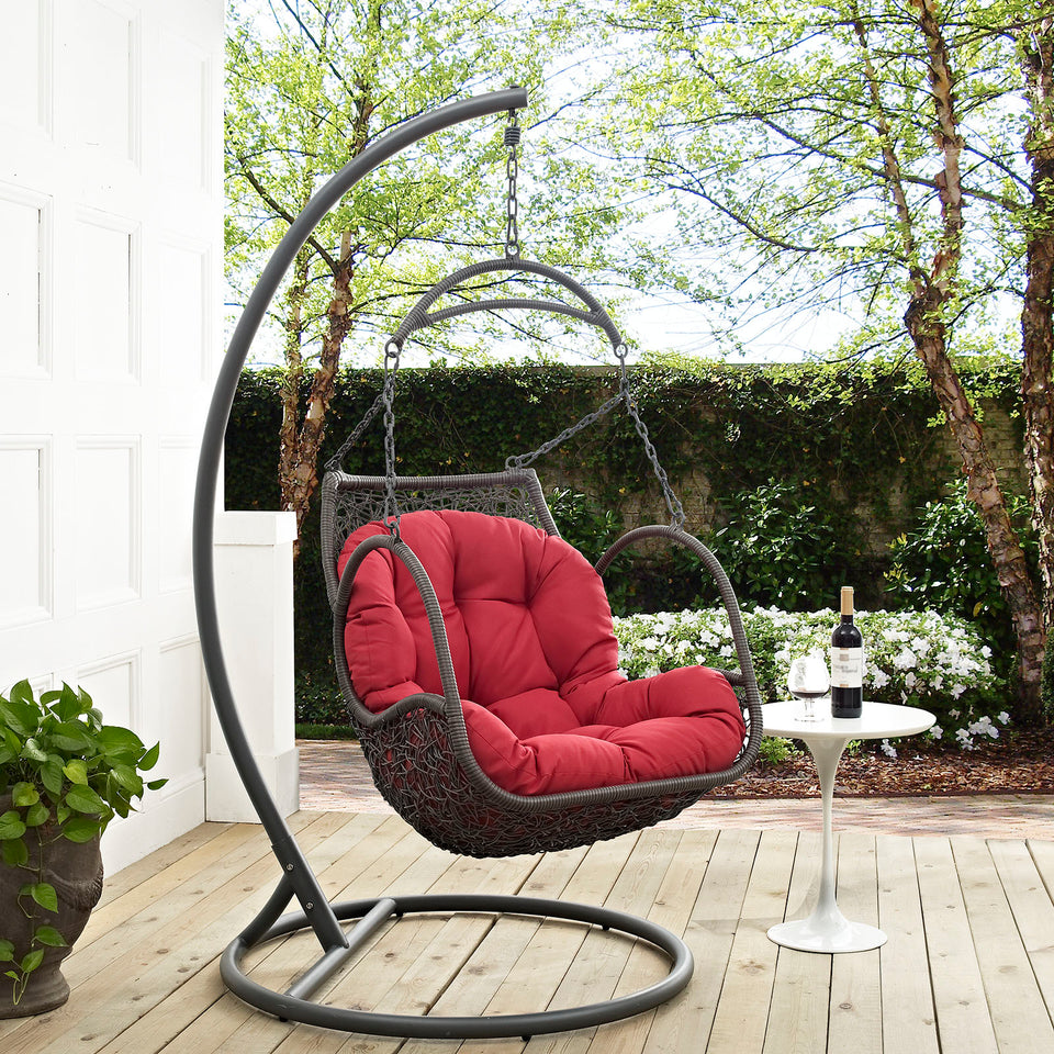 Arbor Outdoor Patio Wood Swing Chair.
