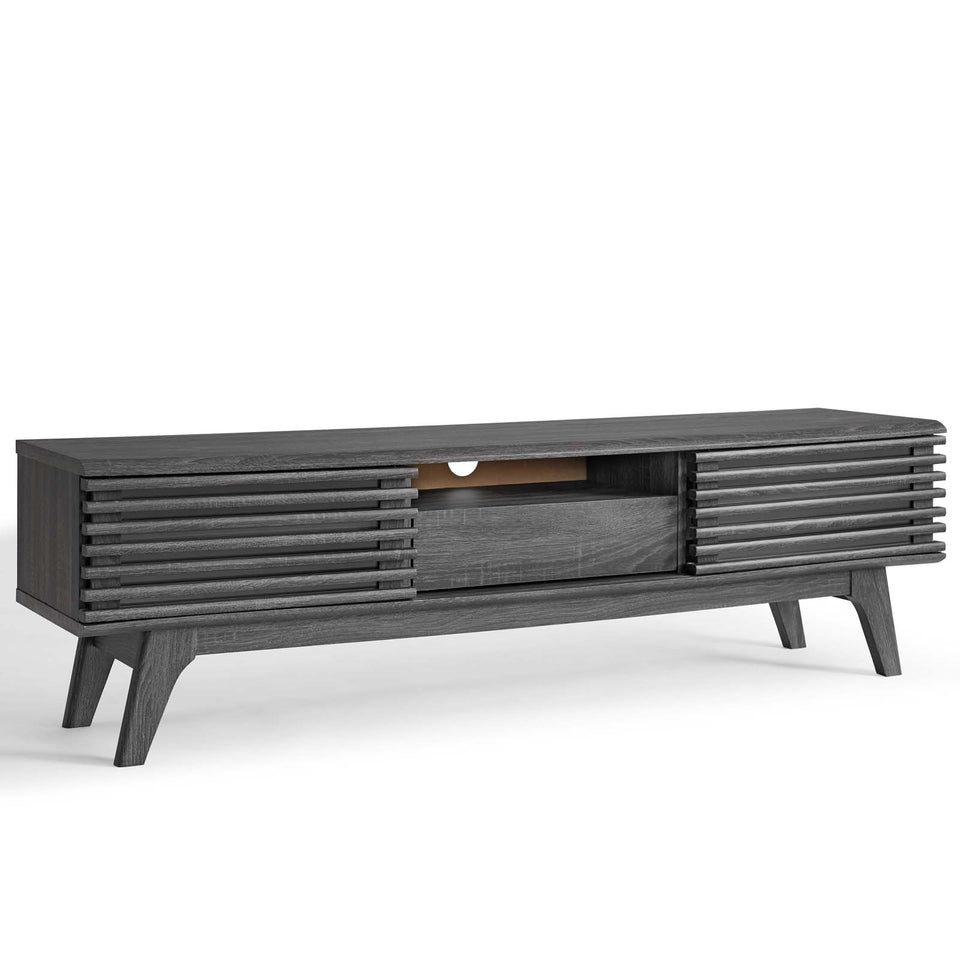 Render 59” TV Stand in Charcoal.