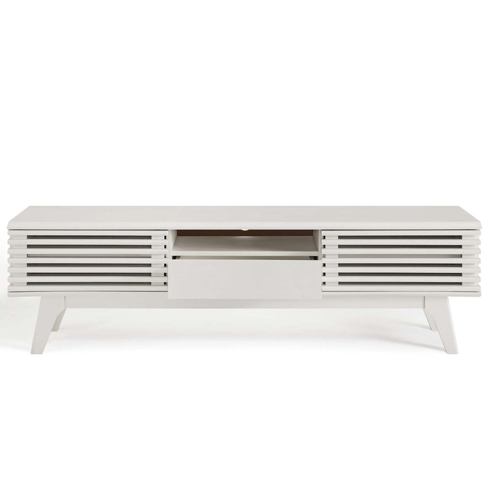Render 59” TV Stand in White.