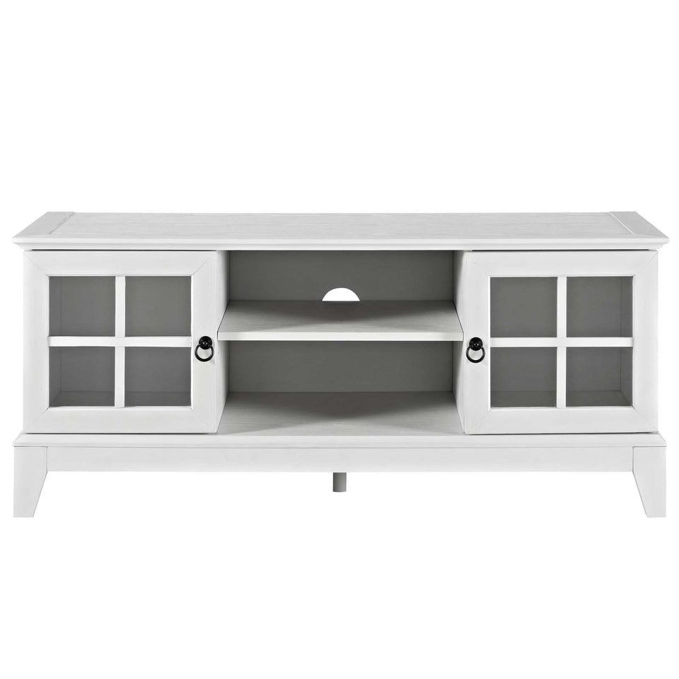 Isle 47” TV Stand in White.