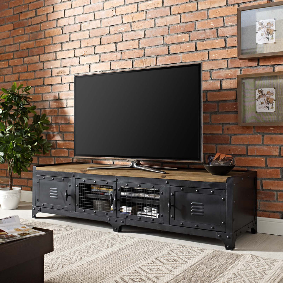 Dungeon 63" TV Stand in Black.