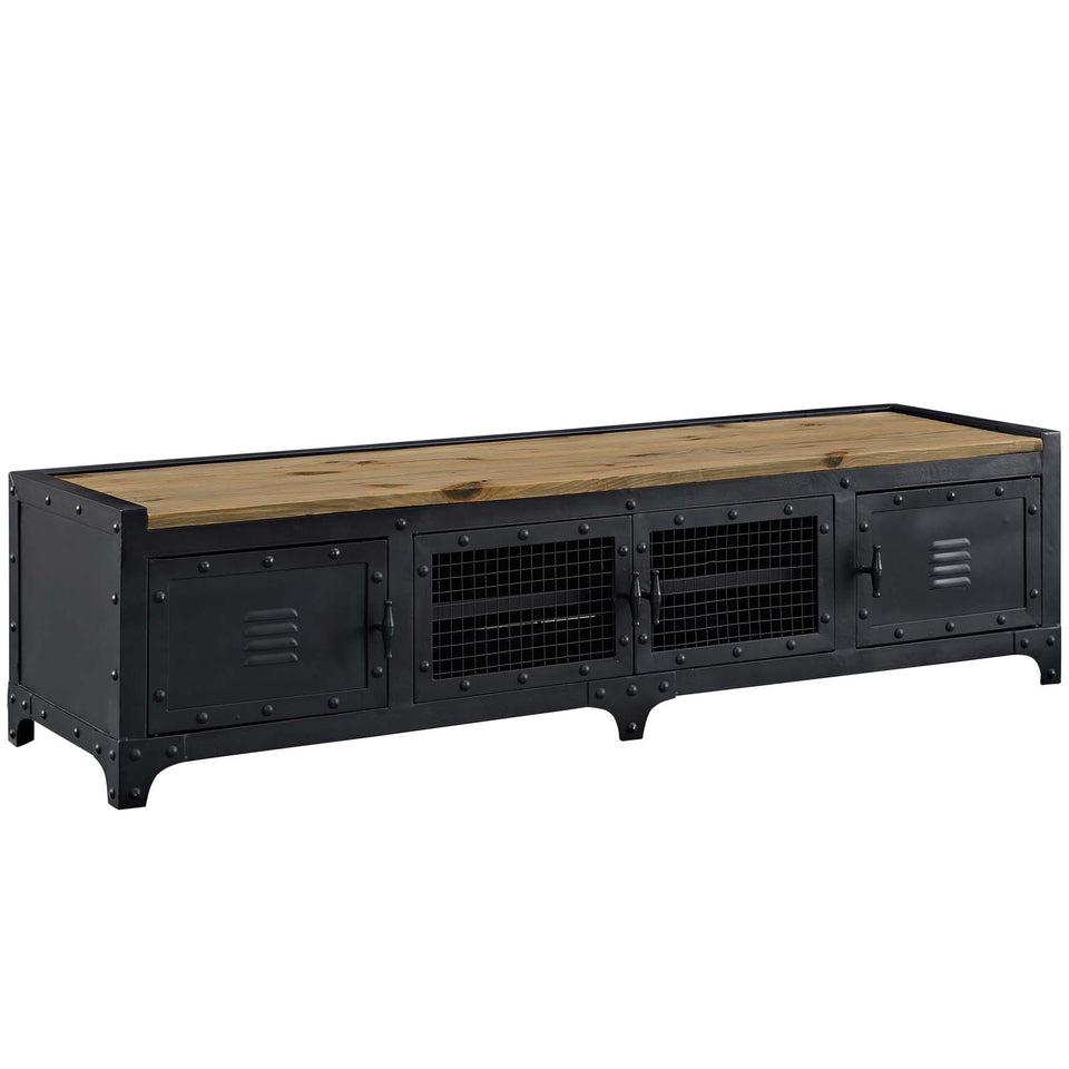 Dungeon 63" TV Stand in Black.