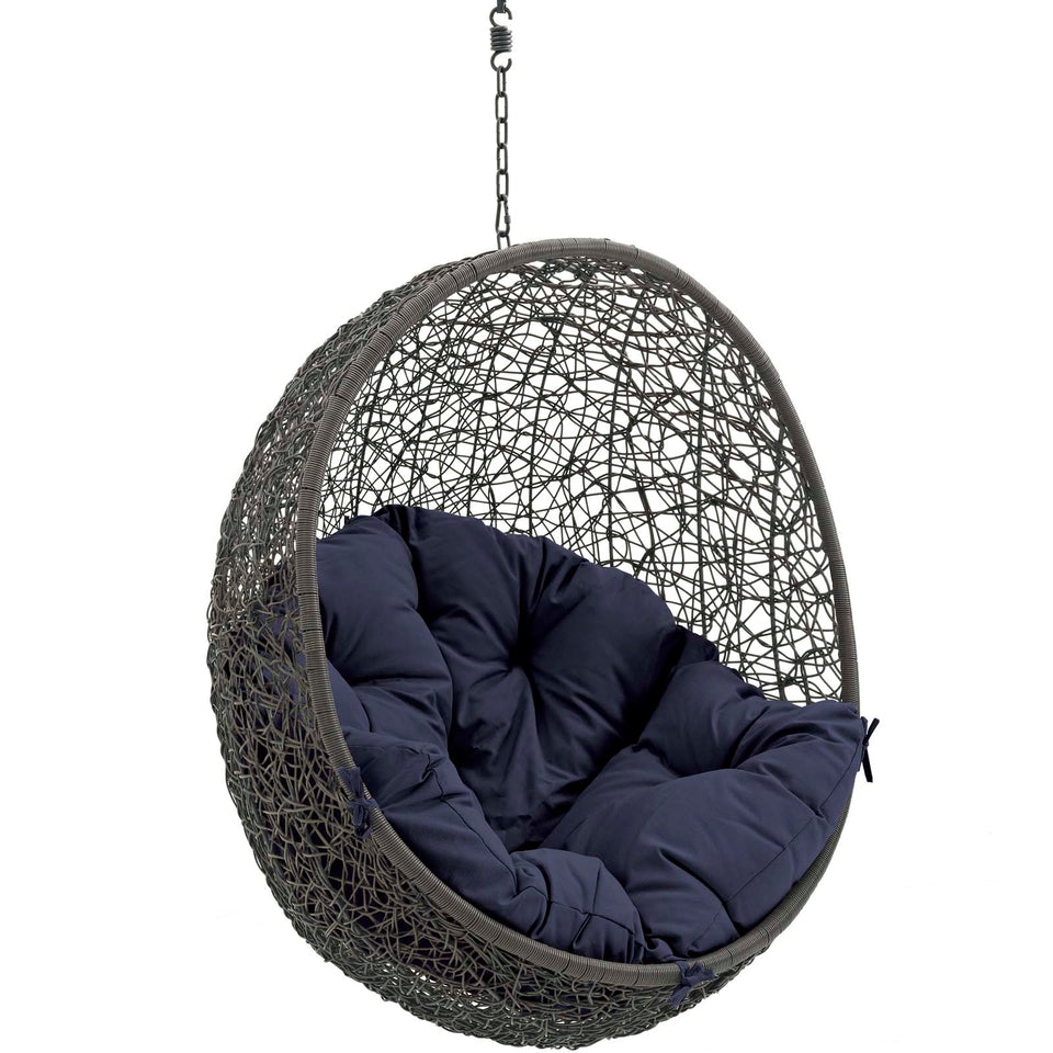 Copy of Hide Outdoor Patio Swing Chair Without Stand in Gray.