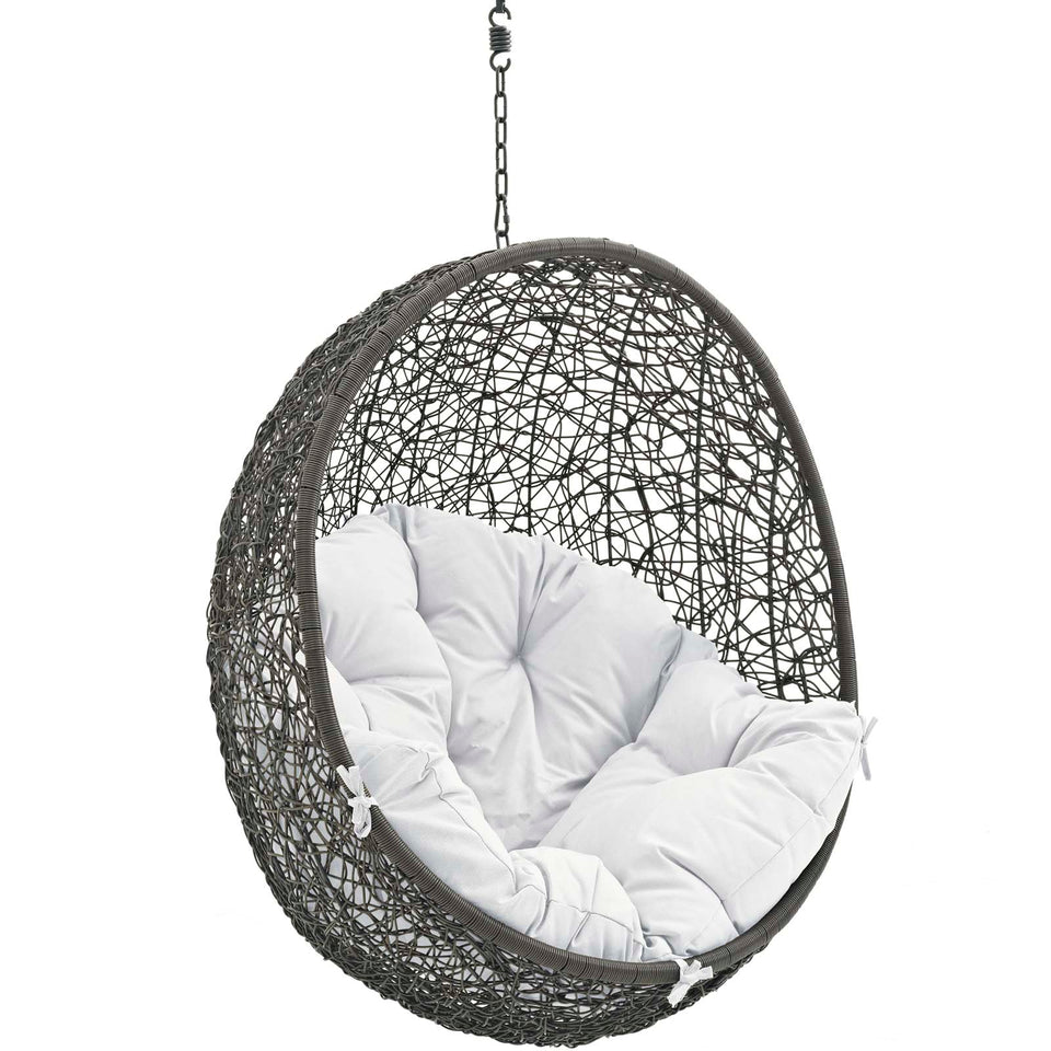 Copy of Hide Outdoor Patio Swing Chair Without Stand in Gray.