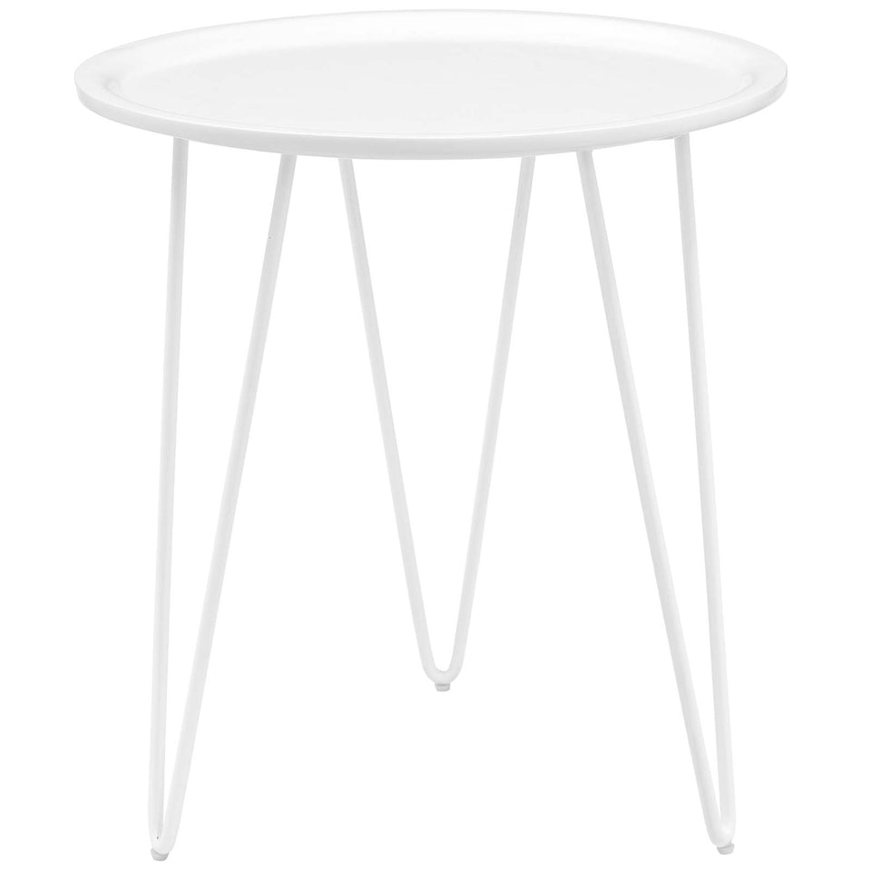 Digress Side Table in White.
