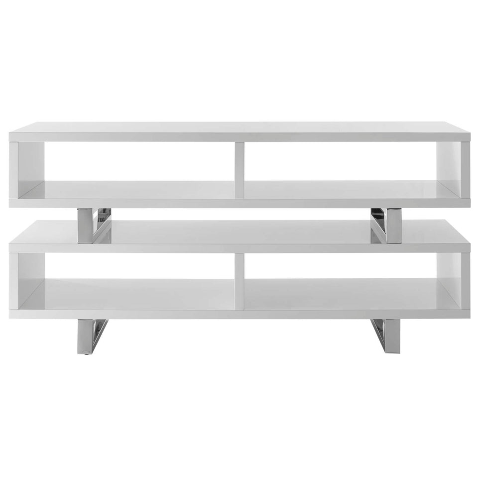 Amble 47” TV Stand in White.