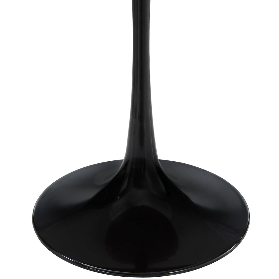 Lippa 20" Wood Side Table in Black.