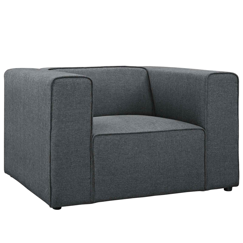 Mingle Upholstered Fabric Armchair.