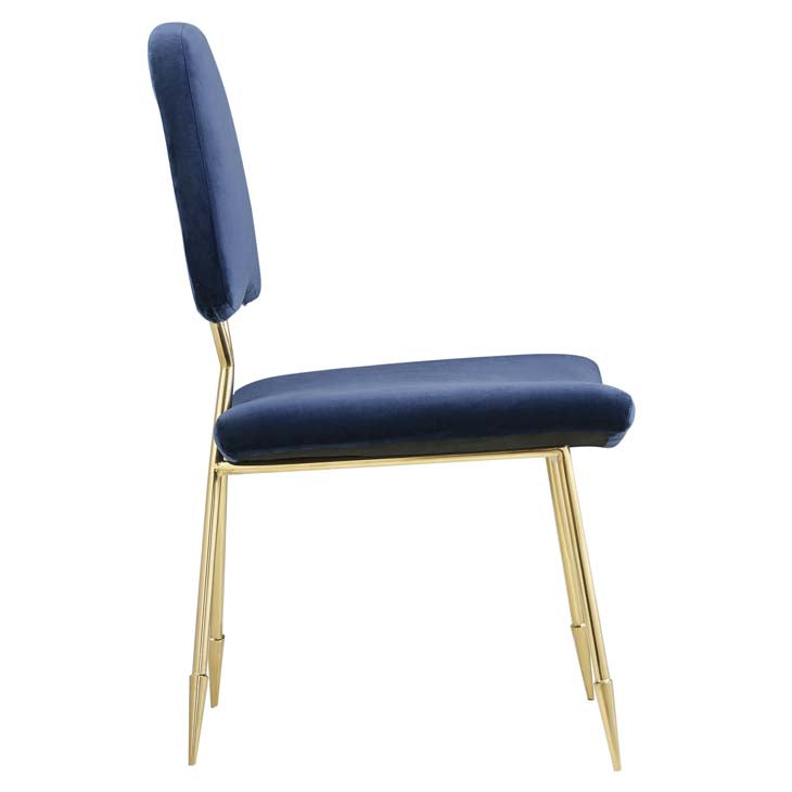 Ponder upholstered velvet dining side chair.