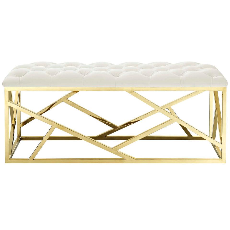 Intersperse Bench in Gold.