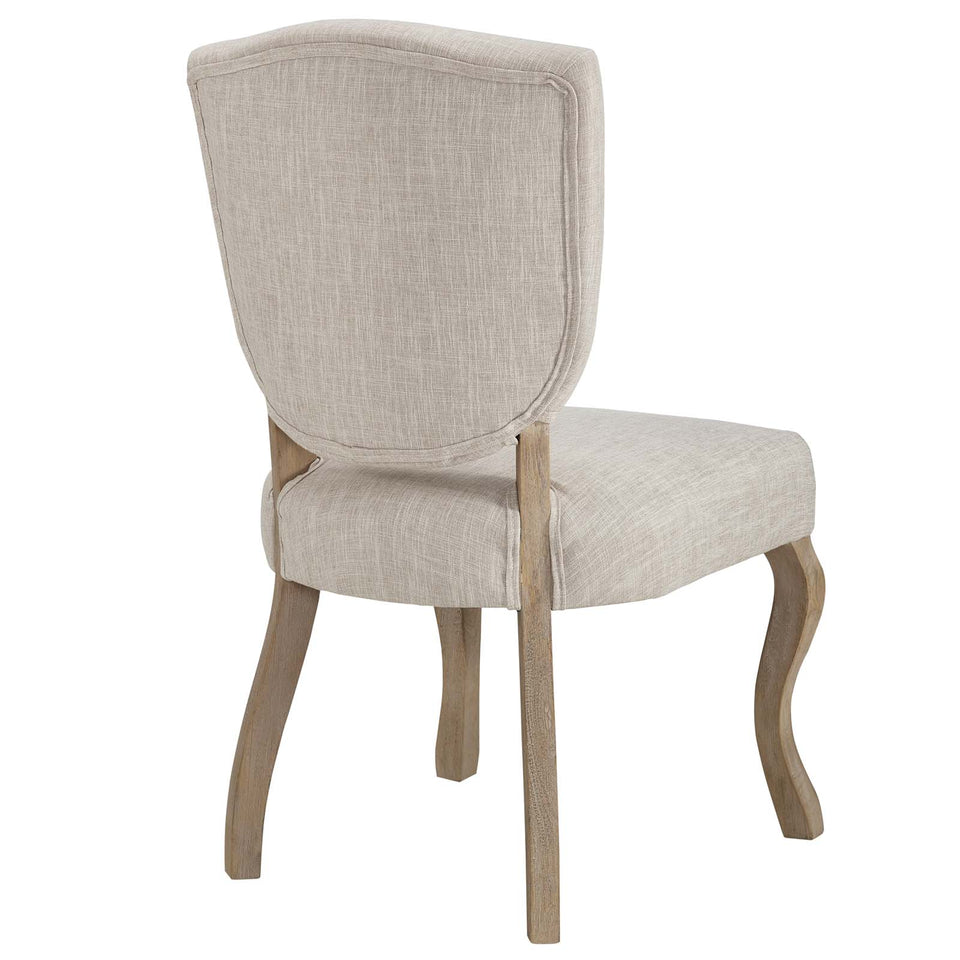 Array Vintage French Upholstered Dining Side Chair.