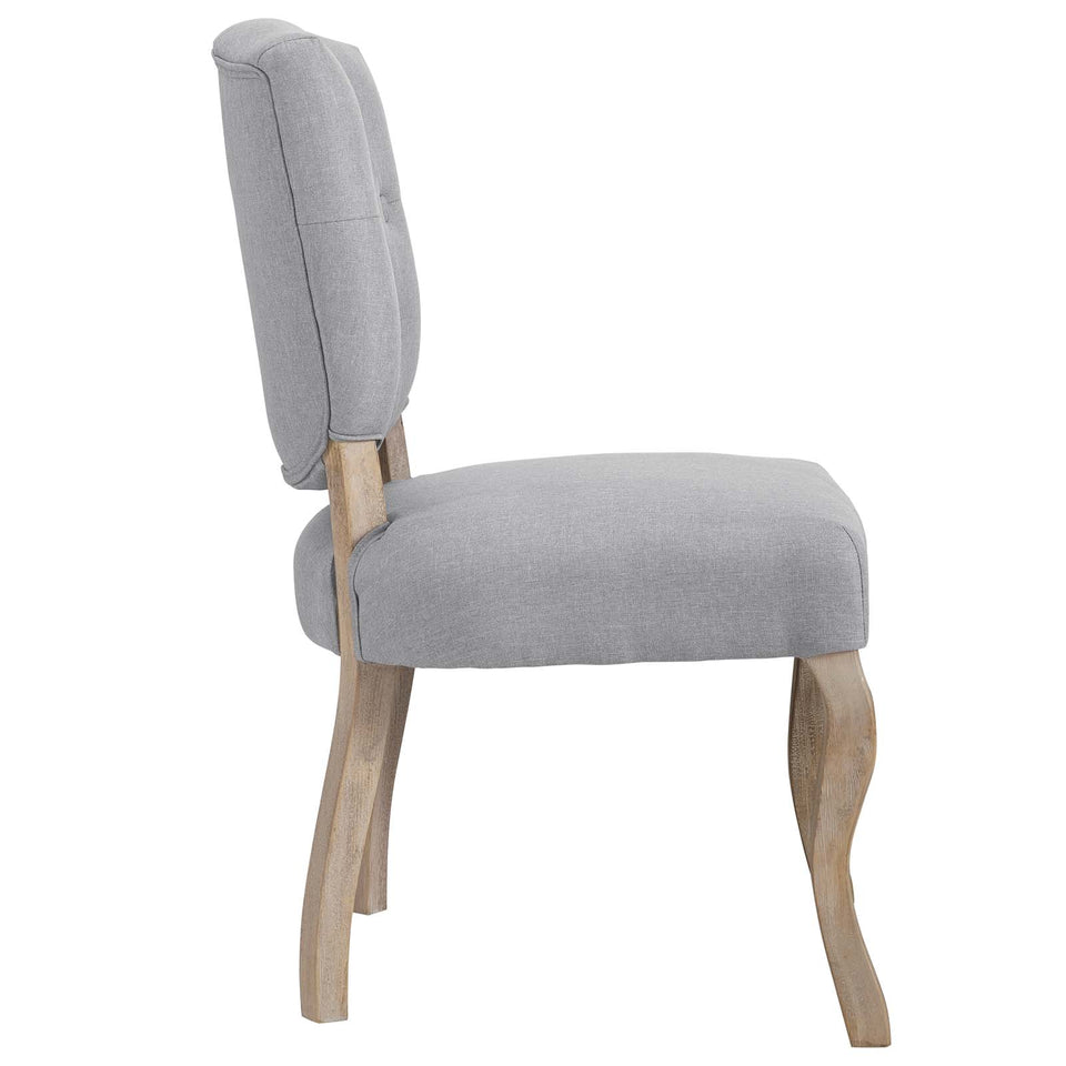 Array Vintage French Upholstered Dining Side Chair.