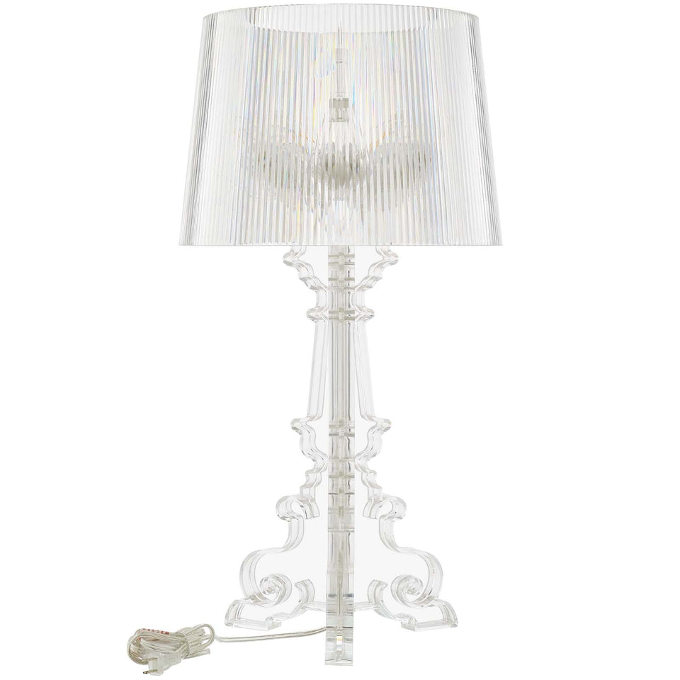 French Grande Table Lamp in Clear.