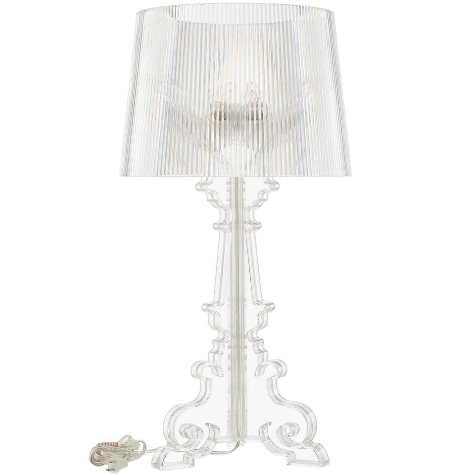 French Grande Table Lamp in Clear.