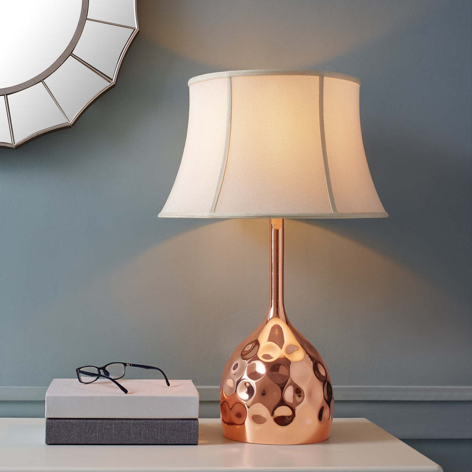 Dimple Rose Gold Table Lamp.
