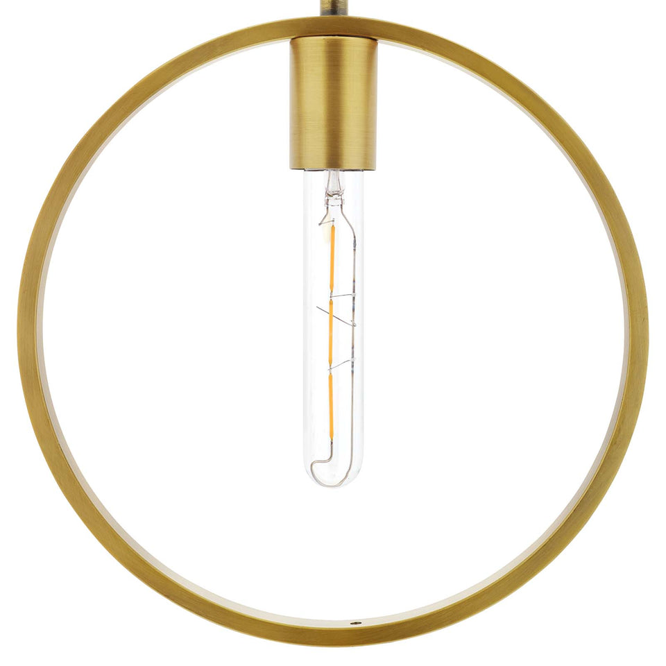 Orbit Brass Ceiling Pendant Light.