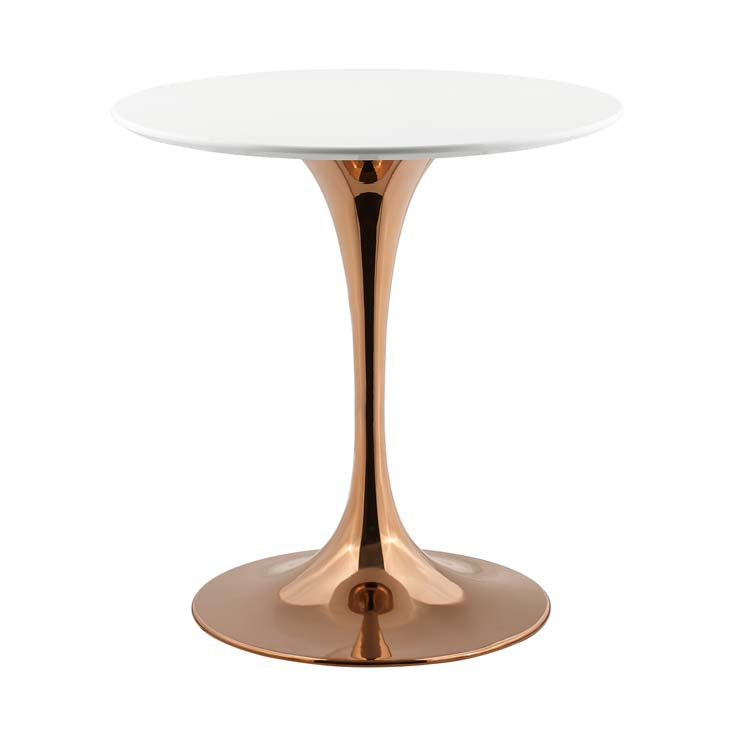 Lippa round dining table in rose white size 28, 36, 40, 47 and 54 inch.