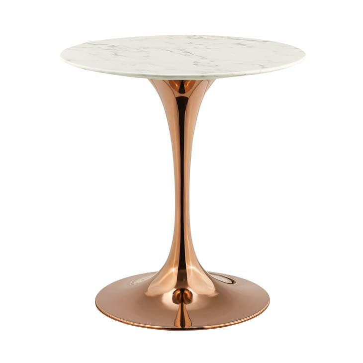LIPPA MARBLE TOP ROUND DINING TABLE IN ROSE WHITE SIZE 28, 36, 47 and 54".