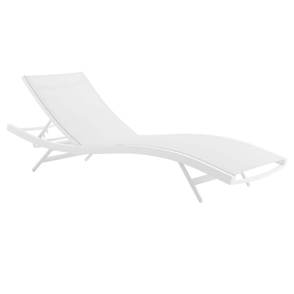 Glimpse Outdoor Patio Mesh Chaise Lounge Chair.